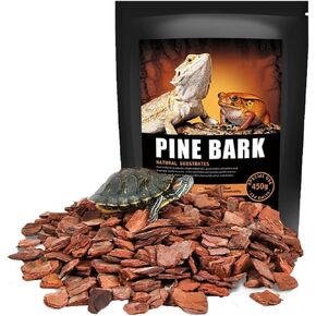 BNOSDM Reptile Terrarium Bark Substrate Bedding Tortoise Natural Cork Bark Reptile Climbing Mat Habitat Decor for Lizard Snake Spiders Hermit Crabs Tarantula Geckos Bearded Dragons (0.7 LB)