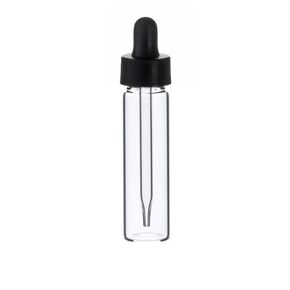 2 Dram Clear Glass Vial - Dropper - Pack of 12