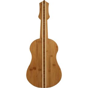 Totally Bamboo Ukulele Shaped Bamboo Serving Board, 22" by 9"