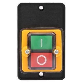 AC 220V/380V 10A Motor Controller ON/Off Push Button Switch NO NC Design Waterproof Pushbutton Switch for Mechanical Equipment Textile Machinery KAO-5(No Case)