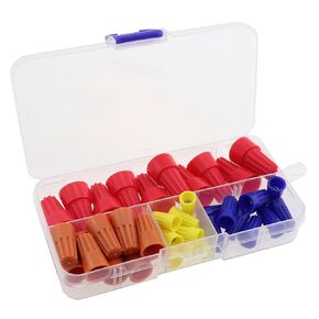 40PCS Set Screw Terminal Cap Spring Loaded Screw Terminal Blocks Waterproof Wire Electrical Connector for Landscape Lighting and Irrigation Valve