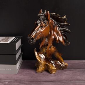 Horse Head Statue, Resin Horse Decor for Home, Best Collectible Figurines Gifts for Horse Lovers in Kuwait
