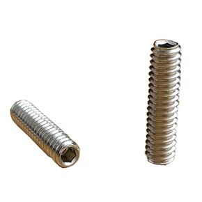 20 Piece 1/4-20x1/2"" Stainless Steel Set Screws Cup Point Grub Screws, Full Thread Internal Hexagon Socket Set Screws