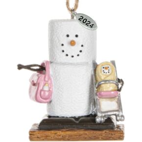 Smores Ornament 2024 Babys First Christmas Ornament, Smores Baby Girl Ornament - Comes in gift box so It's ready for giving