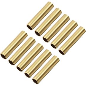 METALLIXITY Brass Tube (7mm OD x 0.5mm Wall T x 30mm L) 20Pcs, Craft Tubing - for Home Decoration, DIY Handicraft