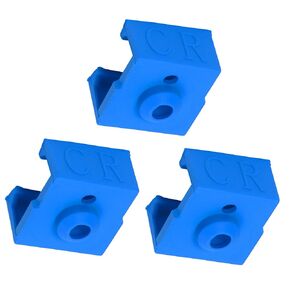 3 Pcs Heater Block Silicone Cover for Creality 3D CR-6 SE/MAX/CR200B/FVDZ/CR-380/CR-Z2/CR-5060 Pro/CR-5 Pro H 3D Printer Parts & Accessories Blue Color