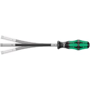 WERA 05028161001 393 S Bitholding Screwdriver Extra Slim with Flexible Shaft, 1/4" x 173.5 mm