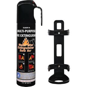 Fire Extinguisher with Mount, 4 Pack Versible Fire Extinguisher Suitable for A, B, C, K Fire Types, Compact Water-Based Fire Extinguishers for Home/Vehchel/Boat/Kitchen/Garage
