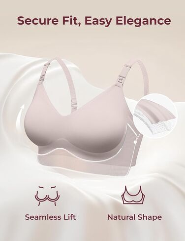 حمالة صدر للرضاعة الطبيعية من Momcozy، حمالة صدر مريحة للغاية بدون خياطة، شكل طبيعي، حمالة صدر للنوم أثناء الحمل in Kuwait