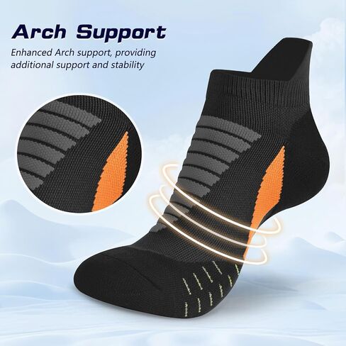 Ankle Athletic Running Socks Womens Low Cut Thick Cushioned Socks with Heel Tab 3/6 Pairs in Saudi Arabia