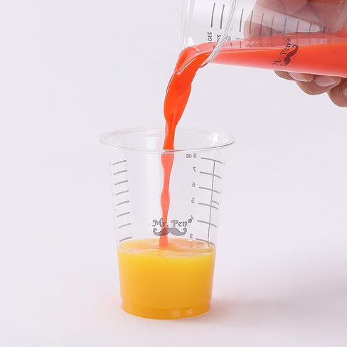 Mr. Pen- Disposable Measuring Cups for Resin, 8 oz, 20 Pack, Resin Mixing Cups, Plastic Measuring Cups for Resin, Epoxy Measuring Cups Disposable, Mixing Cups for Epoxy Resin, Resin Measuring Cups. in Saudi Arabia