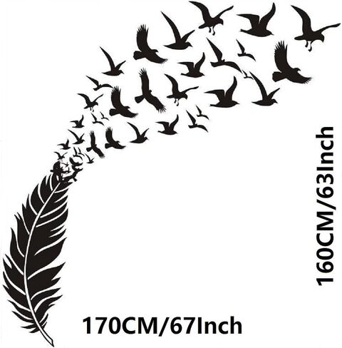 Amaonm Removable DIY Cute Cartoon Black Cat Wall Decor Kids Room Wall Sticker Lovly Playing Cat Wall Decals Peel Stick for Girls Children Bedroom Classroom Nursery Room Wall Corner (30 * 57cm) in Kuwait