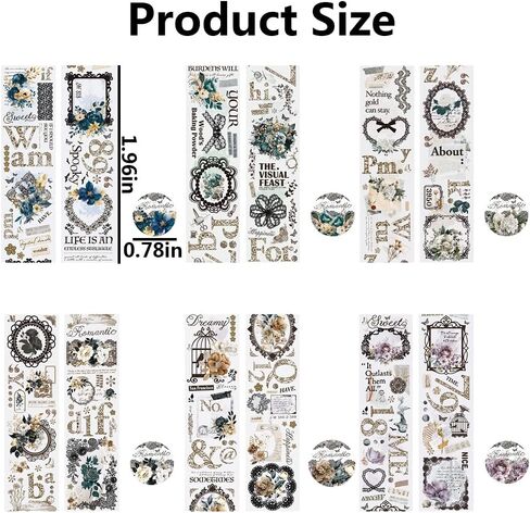 1Roll Girl Flower Washi Tape Stickers Floral Washi Tapes Washy Tape Pet Tape Journaling Decorative Tape in Saudi Arabia