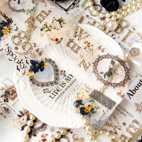 1Roll Girl Flower Washi Tape Stickers Floral Washi Tapes Washy Tape Pet Tape Journaling Decorative Tape in Saudi Arabia