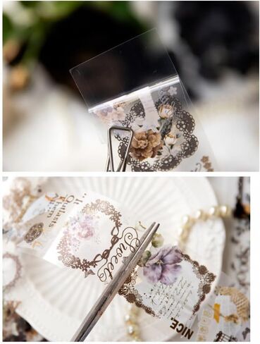 1Roll Girl Flower Washi Tape Stickers Floral Washi Tapes Washy Tape Pet Tape Journaling Decorative Tape in Saudi Arabia