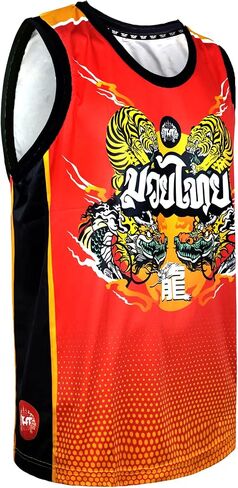 سترة Tuff الرياضية بدون أكمام Muay Thai Boxing Vest قميص للتمرين بدون أكمام لتدريبات اللياقة البدنية في صالة الألعاب الرياضية in Saudi Arabia