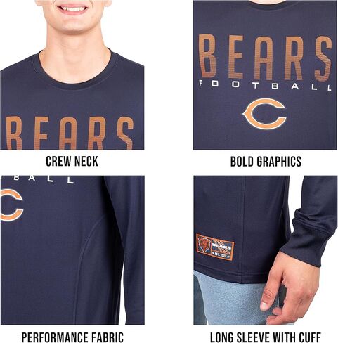 Ultra Game NFL Men's Super Soft Game Day Long Sleeve T-Shirt in Saudi Arabia