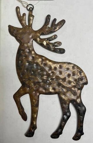 Rustic Reindeer Deer Ornaments | 3 pc Set | 7 Inch | Rustic Country Christmas Decor in Saudi Arabia