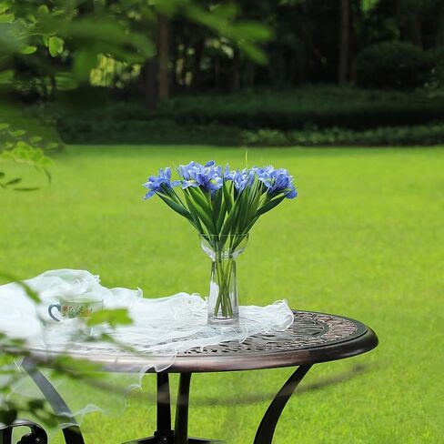 6 Pcs Iris Flower, Artificial Flowers for Decoration, Fake Latex Bouquet for Home Kitchen Garden Wedding Bridal Party Office Centerpieces Décor (6, Blue) in Saudi Arabia