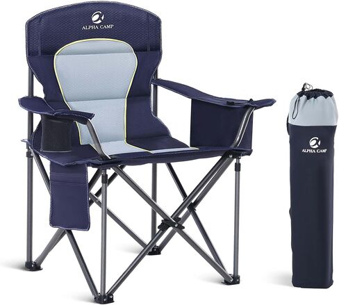 LET'S CAMP Folding Camping Chair Oversized Heavy Duty Padded Outdoor Chair in Saudi Arabia