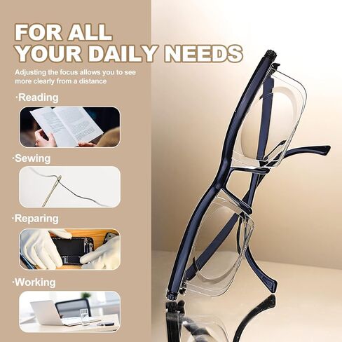 SKYWAY نظارات القراءة المرنة 2pack نظارات واضحة الرؤية طويل النظر القراء 0D إلى 350D in Kuwait