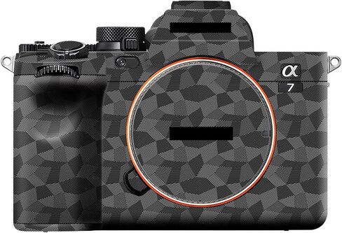 ملصق حماية لغطاء الكاميرا مضاد للخدش ومضاد للتآكل من Kiorafoto A7IV مصمم خصيصًا لهاتف Sony A7 IV A7M4 Alpha 7 IV لحماية جسم الكاميرا - أسود مموه in Saudi Arabia