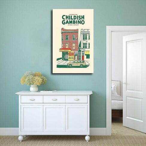 Yaobaofu Childish Gambino 3 Canvas Poster Wall Art Decor Print Picture Paintings for Living Room Bedroom Decoration Unframe: Unframe:12x18inch(30x45cm) in Saudi Arabia