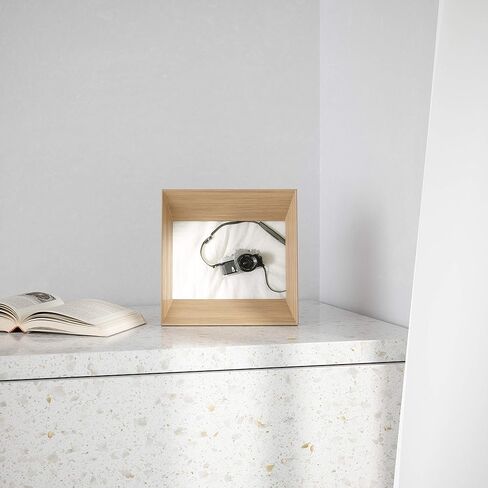 إطار صورة مربع زاوي من Umbra Lookout لسطح المكتب والجدار، 12.7 سم × 17.78 سم، طبيعي in Kuwait
