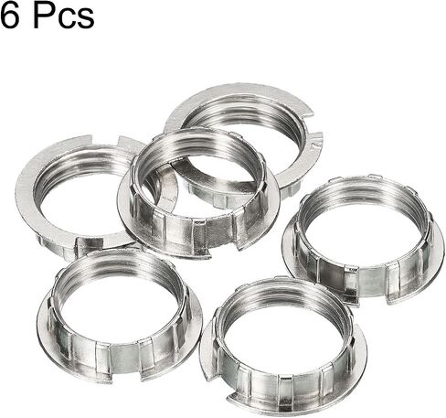MECCANIXITY G9 Light Socket Rings Lamp M20 Shade Holder Adapter Ring Zinc Alloy for Light Fixtures, White, Pack of 4 in Kuwait