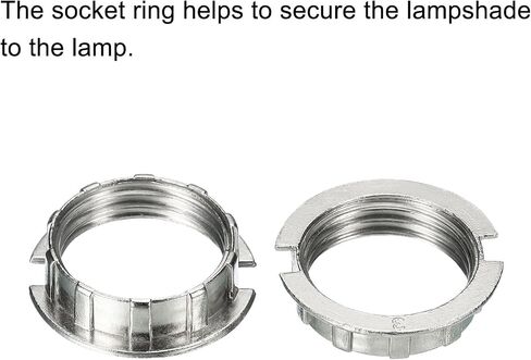 MECCANIXITY G9 Light Socket Rings Lamp M20 Shade Holder Adapter Ring Zinc Alloy for Light Fixtures, White, Pack of 4 in Kuwait