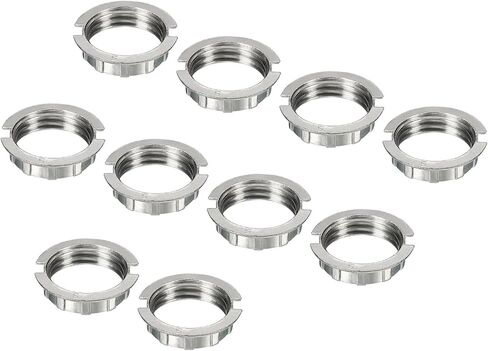 MECCANIXITY G9 Light Socket Rings Lamp M20 Shade Holder Adapter Ring Zinc Alloy for Light Fixtures, White, Pack of 4 in Kuwait
