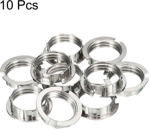 MECCANIXITY G9 Light Socket Rings Lamp M20 Shade Holder Adapter Ring Zinc Alloy for Light Fixtures, White, Pack of 4 in Kuwait