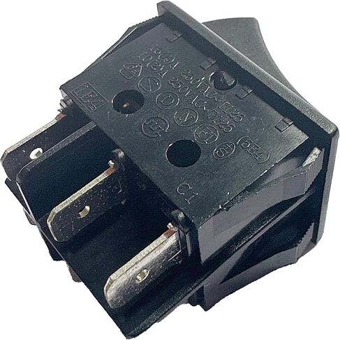 On/Off Boat Rocker Switch Canal TH3 Defond DRH-2415-3 Series DPST 20 A 16 A 125 250VAC Replace Replacement for A Variety Applications PA66 Black Easy Installation Durable in Saudi Arabia