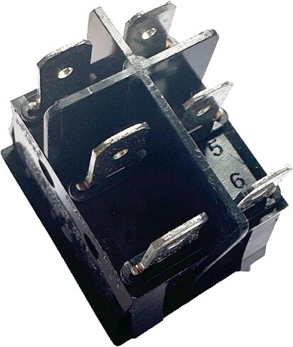 On/Off Boat Rocker Switch Canal TH3 Defond DRH-2415-3 Series DPST 20 A 16 A 125 250VAC Replace Replacement for A Variety Applications PA66 Black Easy Installation Durable in Saudi Arabia