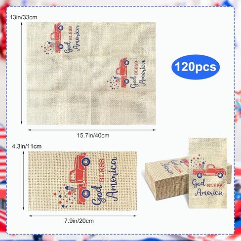 60 Pcs Burlap Printed Napkins, Guest Towels Disposable Bathroom Hand Towels Paper Guest Napkins for Bathroom Kitchen Wedding Camping Cocktail Party 4.3 x 7.9 Inch in Saudi Arabia
