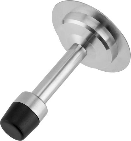 6 قطع سدادات أبواب لاصقة مثبتة على الحائط، سدادة باب من الفولاذ المقاوم للصدأ، سدادة باب ذاتية اللصق 3M مع طرف ممتص للصدمات مطاطي، سدادة باب طويلة لحماية باب الحائط، 2.95 بوصة in Kuwait