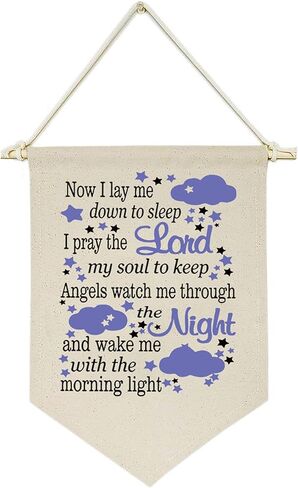 Be Strong and Courageous,Do Not Be Afraid or Discouraged-Canvas Hanging Flag Banner Wall Sign Decor Gift for Baby Kids Girl Boy Nursery Teen Room Front Door -Joshua 1:9-Bible Verse,Religious,Scripture in Saudi Arabia