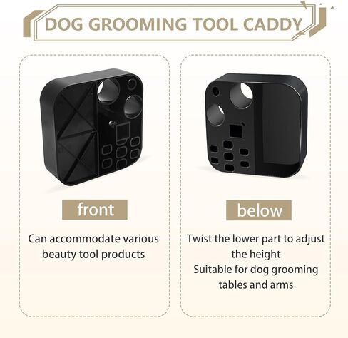 Dog Grooming Arm with Clamp and Grooming Tool Tray-35 inch Height Adjustable Pet Grooming Stand for Medium and Small Dogs for Home in Kuwait