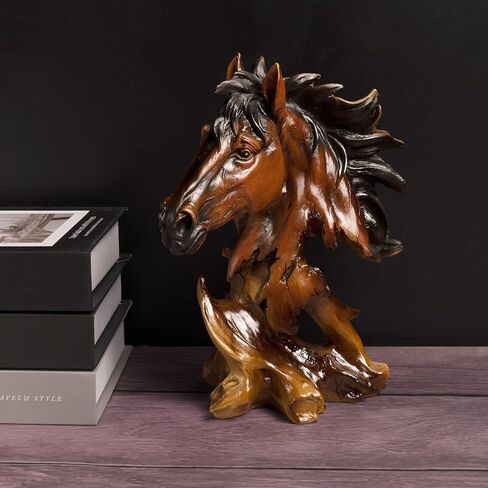 Horse Head Statue, Resin Horse Decor for Home, Best Collectible Figurines Gifts for Horse Lovers in Kuwait