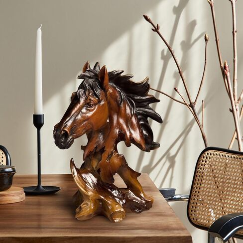 Horse Head Statue, Resin Horse Decor for Home, Best Collectible Figurines Gifts for Horse Lovers in Kuwait