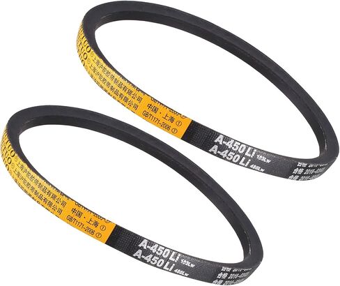 2pcs A-450Li/A18 Drive V-Belt - [13mm Width x 8mm Height] A-Section Rubber Drive Belt Wrapped for Transmission Use, 450mm Inside Circumference in Saudi Arabia