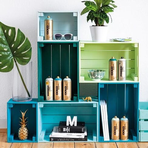 Montana Cans Montana GOLD 400 ml Color, Shock Black Spray Paint,MXG-S9000, 13.5 Ounce (Pack of 1) in Kuwait