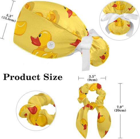 Fun Yellow Duck Adjustable Working Cap with Sweatband Suitable for Men and Women in Saudi Arabia
