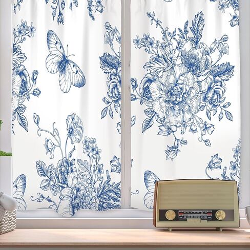 VitalCozy 3 Pcs Valentine's Day Gnome Kitchen Curtain Valance and Tier Set Love Hearts Tree Dwarf Rod Pocket Short Curtains for Kitchen Windows Treatment Living Room, 36 x 60'' Valance, 36 x 30'' Tier in Saudi Arabia