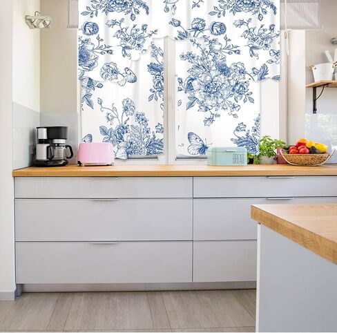 VitalCozy 3 Pcs Valentine's Day Gnome Kitchen Curtain Valance and Tier Set Love Hearts Tree Dwarf Rod Pocket Short Curtains for Kitchen Windows Treatment Living Room, 36 x 60'' Valance, 36 x 30'' Tier in Saudi Arabia