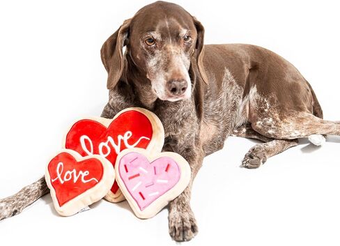 لعبة ميدلي للكلب على شكل قلب وردي وكوكيز كبيرة in Kuwait