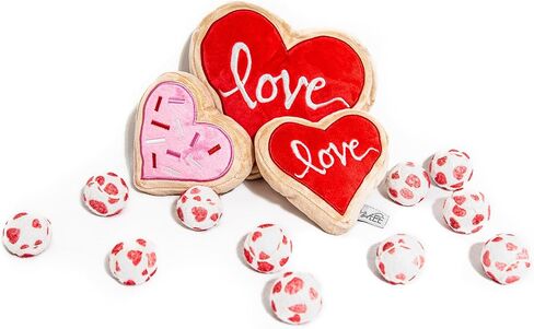 لعبة ميدلي للكلب على شكل قلب وردي وكوكيز كبيرة in Kuwait