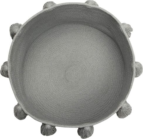 Lorena Canals - Decorative Basket for home storage, nursery, living room, play area, kids' room and much more. Handmade with 100% natural cotton and non-toxic dyes. Natural. Dimensions: 1' x Ø 1' 6''. in Kuwait