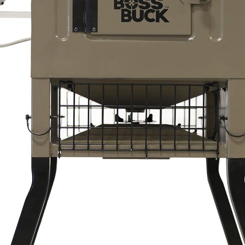 حامل BOSS Buck ووحدة تغذية مزلقة مع لوحة محول ولوحة شمسية | وحدة تغذية أوتوماتيكية للعبة صيد الغزلان من الفولاذ المتين سهلة التجميع ومحمية وقابلة للبرمجة in Kuwait