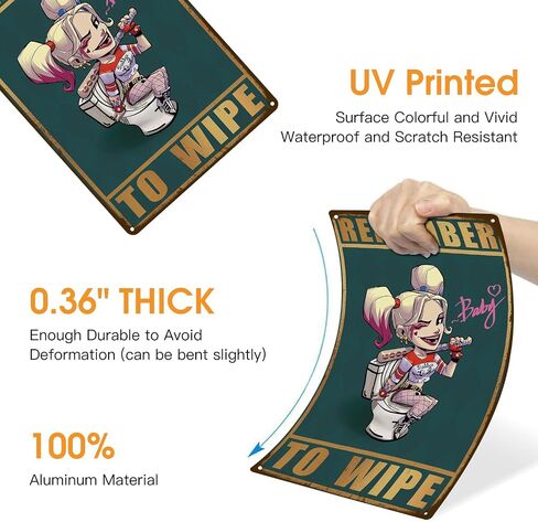 Tin Signs - ARE YOU POOPING? - Sign Funny Retro Metal Poster for Home Interior Decor Bathroom Wall Art Designer Decor Vintage Metal Tin Sign Gift (Black-Bat) in Saudi Arabia